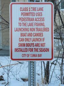 Firelane sign