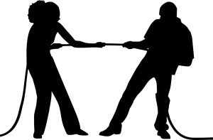 silhouette, relationship, conflict